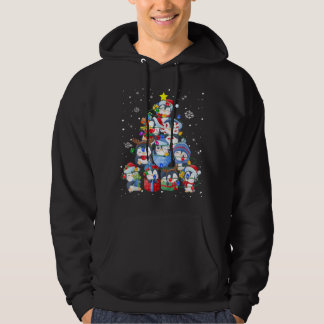 Cute Penguin Christmas Tree Gift Decor Xmas Tree Hoodie