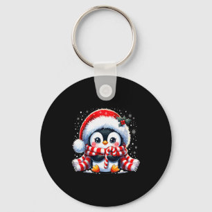 Cute Penguin Christmas Xmas  Keychain