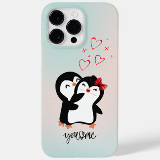 Cute Penguin couple phone case