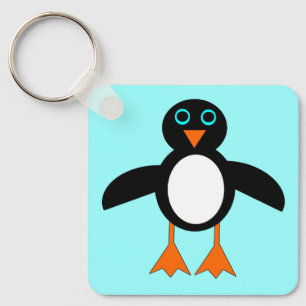 Cute Penguin Custom Keychain