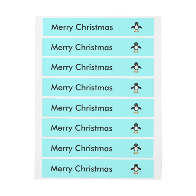 Cute Penguin Customizable Labels (Sheet)