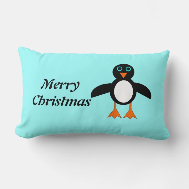 Cute Penguin Customizable Pillow (Front)