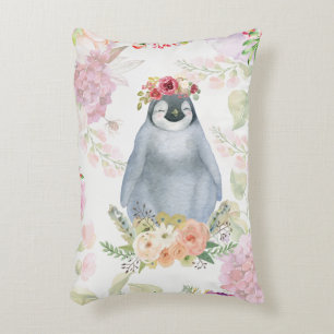 Cute Penguin Daughter Birthday Gift, Love Penguin Accent Pillow