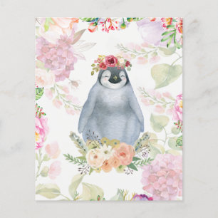 Cute Penguin Daughter Birthday Gift, Love Penguin Flyer