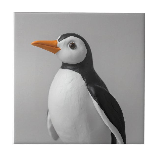 Cute Penguin Design – Adorable Winter Animal Tile (Front)