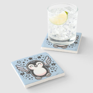 Cute Penguin Dining Stone Coasters