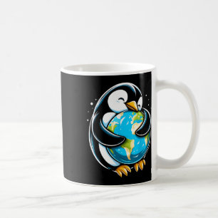 Cute Penguin Earth Day Funny Animal Earth Day Envi Coffee Mug