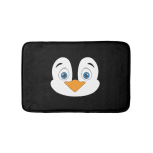 Cute Penguin Face Bath Mat