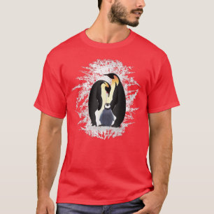 Cute Penguin Family in the Ice and Snow T-Shirt
