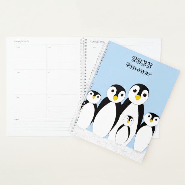 Cute Penguin Family Planner (Display)