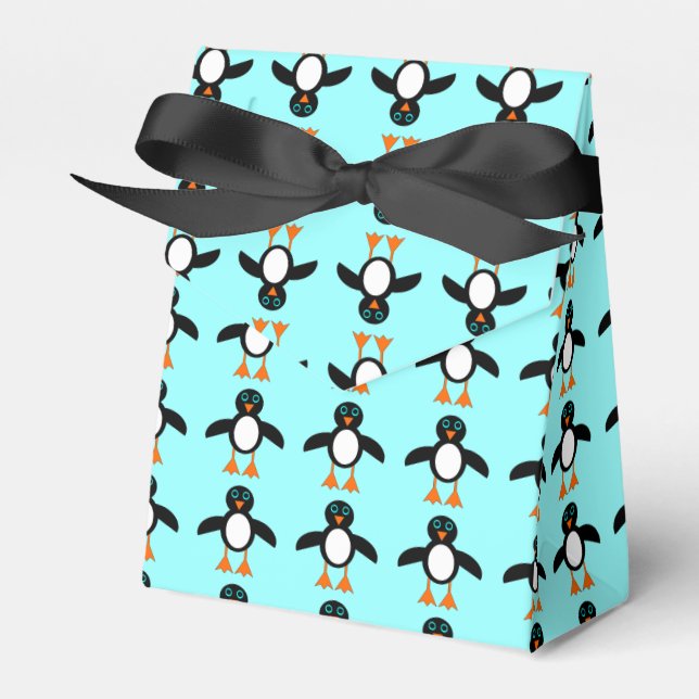Cute Penguin Favour Box (Front Side)