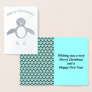 Cute Penguin Foil Card