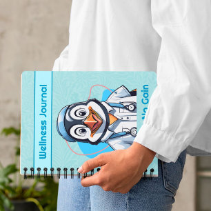 Cute Penguin Gifts for Physical Therapists Doctors Notebook