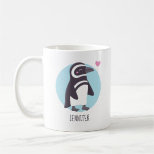 Cute Penguin Girlfriend Matching Personalized Coffee Mug