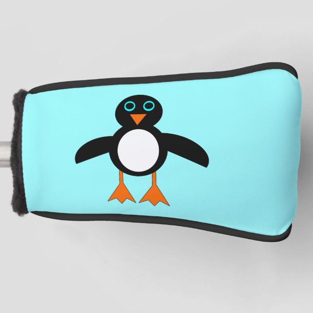 Cute Penguin Golf Putter Cover (Front)
