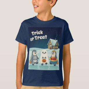 Cute Penguin Halloween   Trick or Treat Kids T-Shirt
