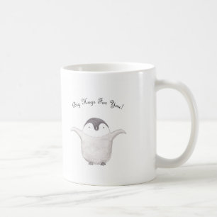 Cute Penguin Hug Mug Cup