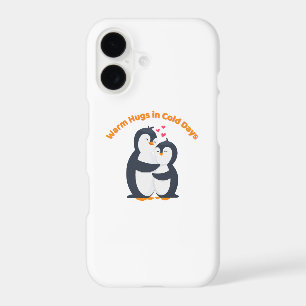 Cute Penguin Hug – Winter Love