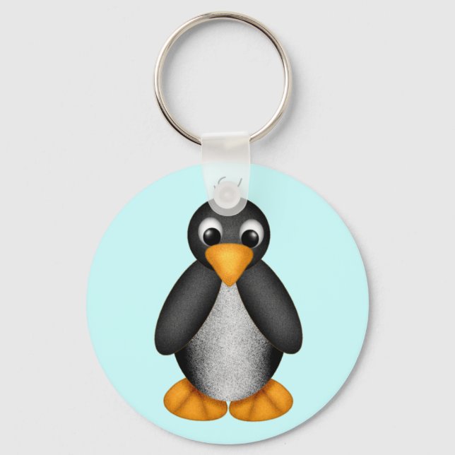 Cute Penguin Key Chain - Customized (Front)