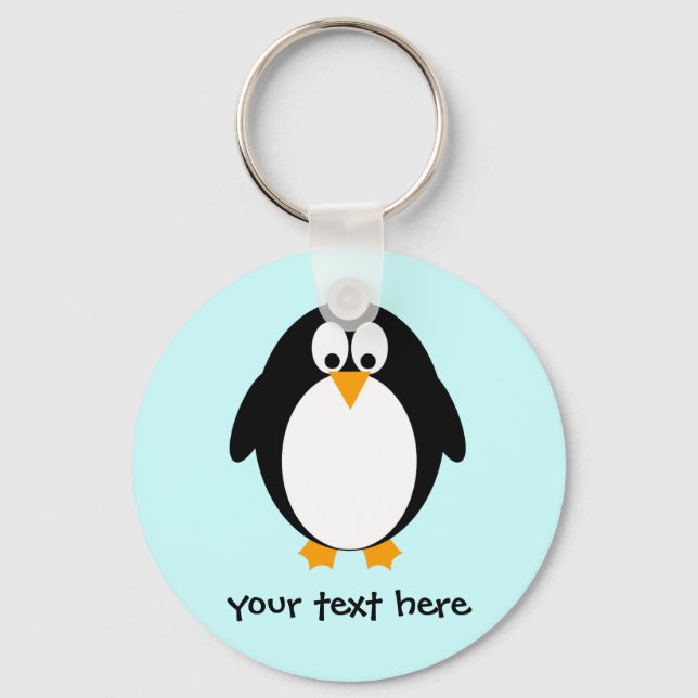 Cute Penguin Keychain (Front)