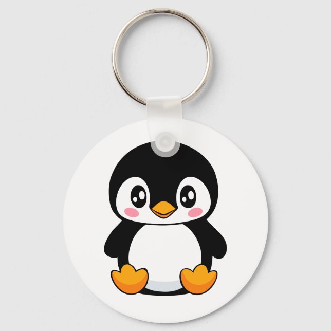 Cute Penguin Keychain (Front)