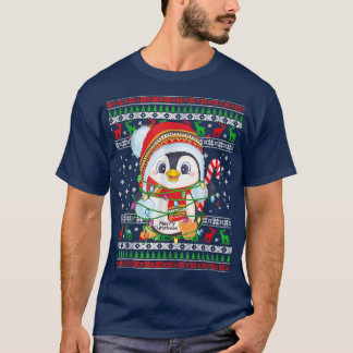 Cute Penguin Lights Ugly Christmas Sweater For Men