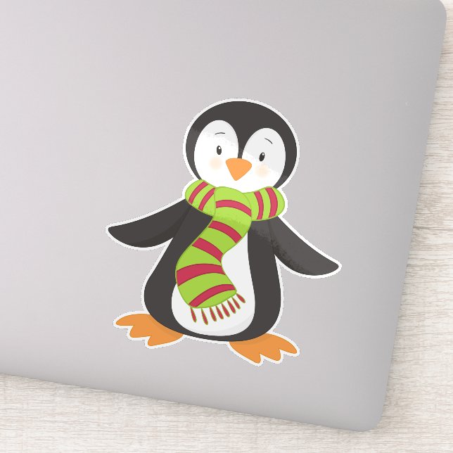 Cute Penguin, Little Penguin, Penguin With Scarf (Detail)