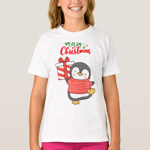 Cute Penguin Merry Christmas T-Shirt