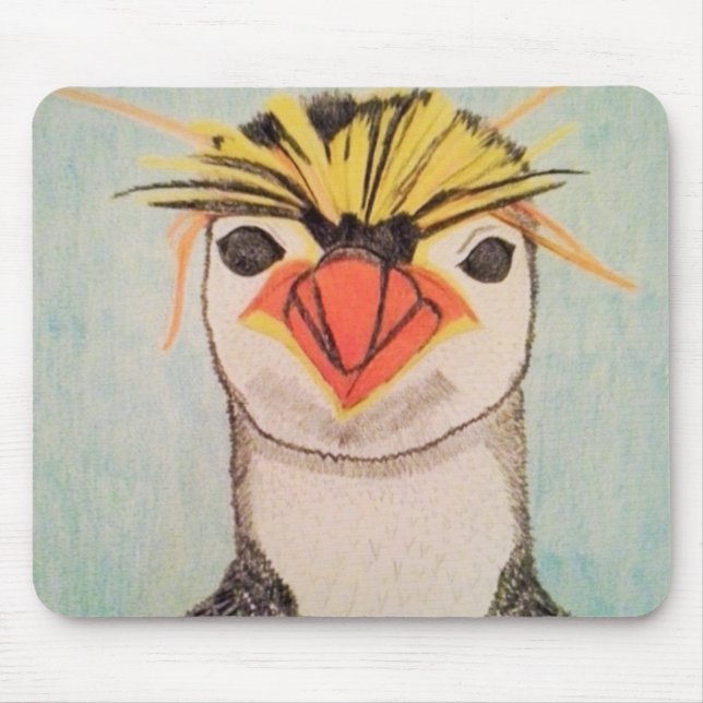 Cute Penguin Mouse Pad (Front)