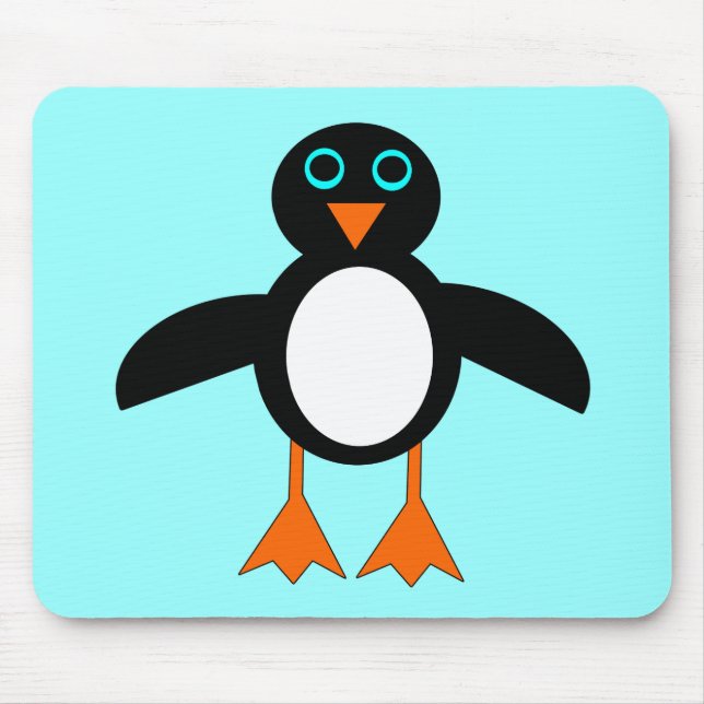 Cute Penguin Mousepad (Front)