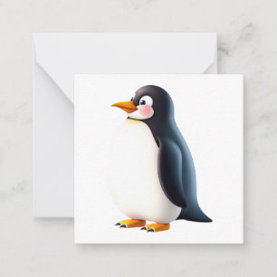 Cute Penguin Note Card