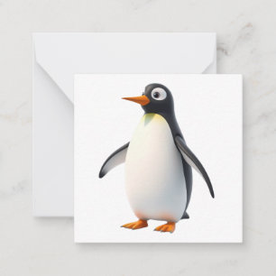 Cute Penguin Note Card