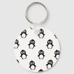 Cute penguin pattern keychain
