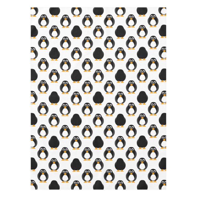 Cute Penguin Pattern Tablecloth (Front)