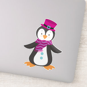 Cute Penguin, Penguin With Hat, Penguin With Scarf