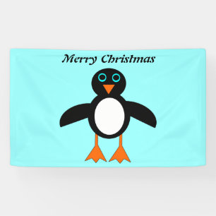 Cute Penguin Personalized Banner