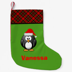 Cute Penguin Personalized Christmas Stocking