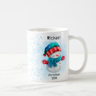 Cute penguin Personalized Name Christmas Coffee Mug