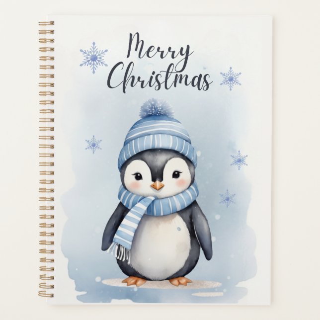 "Cute Penguin" Planner (Front)