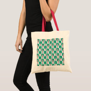 Cute Penguin Santa Merry Christmas tree party Tote Bag