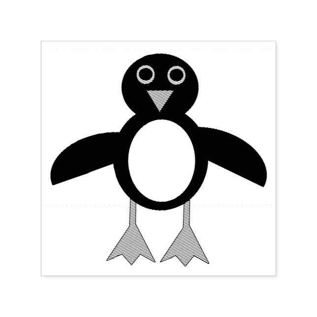 Cute Penguin Self Inking Stamp (Design)