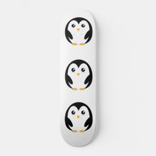 Cute penguin skateboard