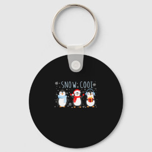 Cute Penguin Snow Cool Winter Christmas Keychain