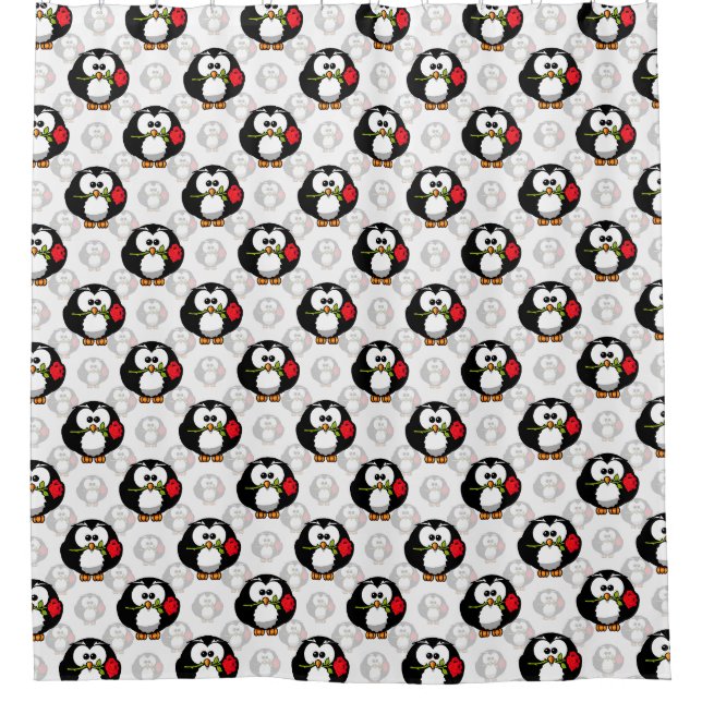 Cute Penguin Surface Pattern Design Print (Front)