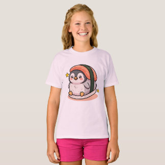Cute Penguin Sushi Kawaii Japanese Food  T-Shirt