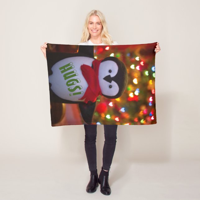 Cute Penguin Throw Blanket (In Situ)