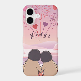 Cute Penguin Valentine Picnic Phone Case - iPhone