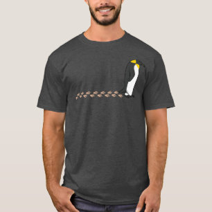 Cute Penguin Waddling Snow Wildlife Footprint T-Shirt