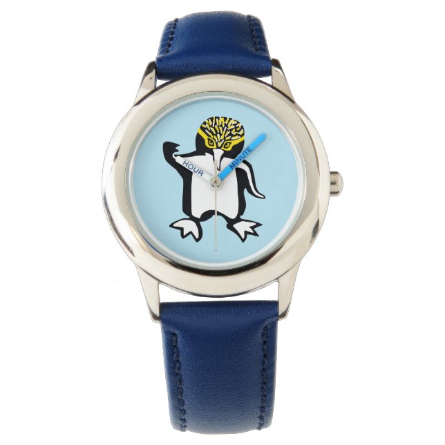  Cute  PENGUIN - Wildlife - Ocean Blue watch (Front)