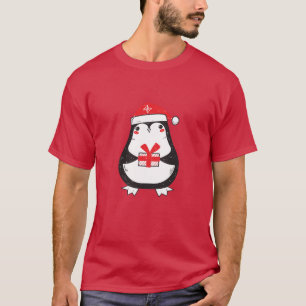 Cute Penguin with Christmas Gift T-Shirt